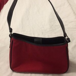 Red canvas Anne Klein 2 purse